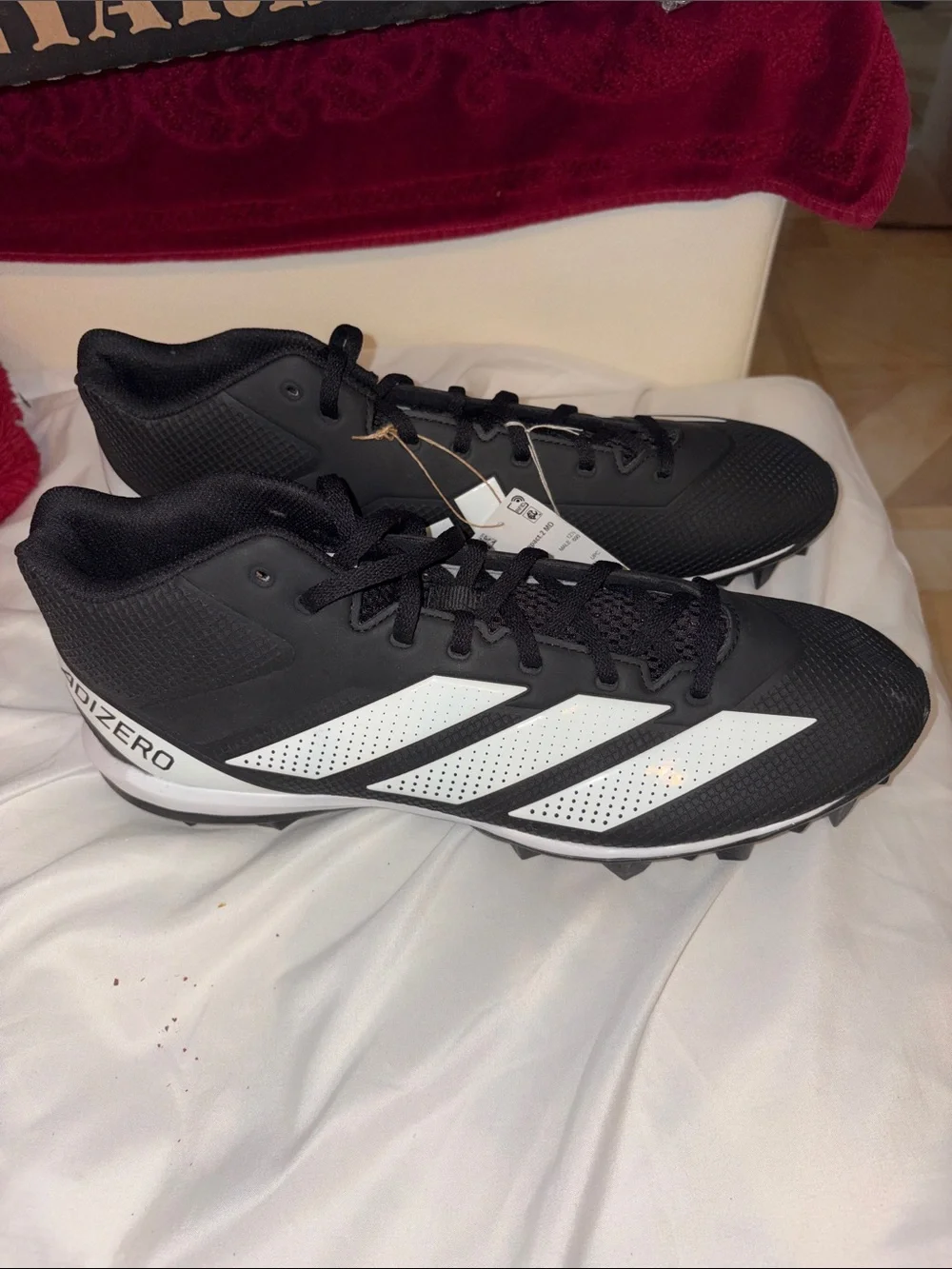 adidas Black Men's Athletic Shoes with White Stripes